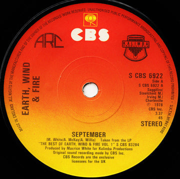 Earth, Wind & Fire : September (7