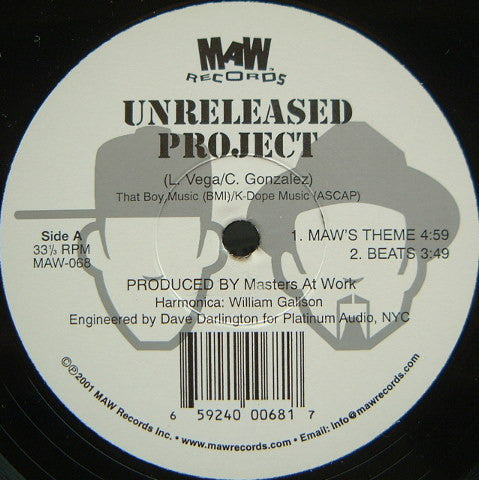 Unreleased Project : MAW's Theme / Clouds (12") - Vinyl Record