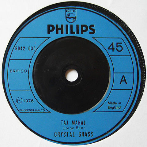 Crystal Grass : Taj Mahal / Lemme See Ya Gitcher Thing Off, Baby (7") - Vinyl Record