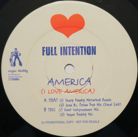 Full Intention : America (I Love America) (2x12", Promo) - Vinyl Record