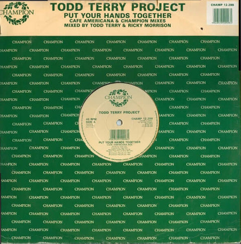 Todd Terry Project* : Put Your Hands Together (12") is available for sale at our shop at a great price. We have a huge collection of Vinyl's, CD's, Cassettes & other formats available for sale for music lovers - Vinyl Record