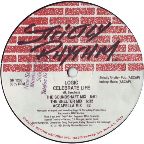 Logic : Celebrate Life / One Step Beyond (12") - Vinyl Record