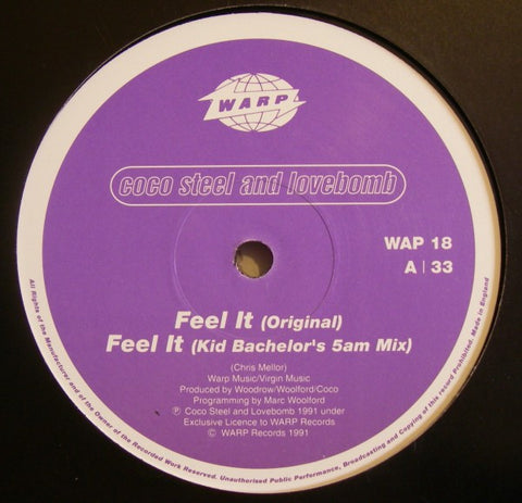 Coco Steel And Lovebomb* : Feel It (12") - Vinyl Record