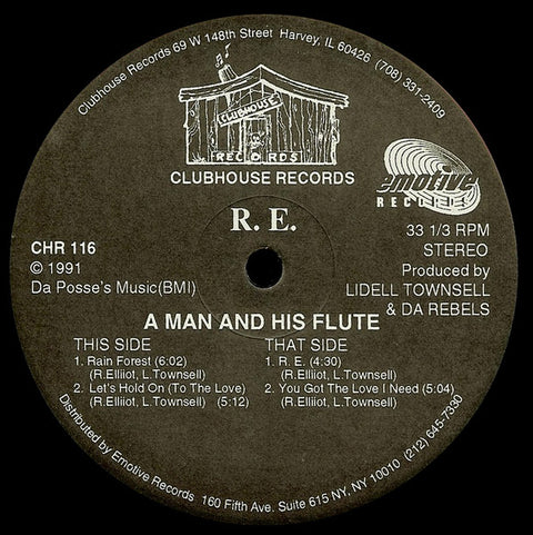 R.E. : A Man And His Flute (12") - Vinyl Record