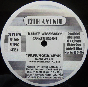 Dance Advisory Commission : Free Your Mind (12