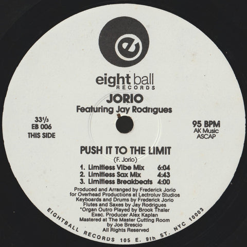 Jorio* Featuring Jay Rodrigues* : Push It To The Limit (12") - Vinyl Record