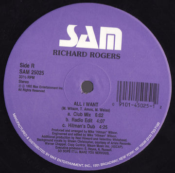 Richard Rogers : All I Want (12