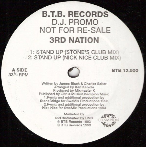 3rd Nation - Stand Up Vinyl
