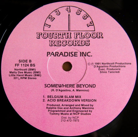 Paradise Inc. : 11th Commandment / Somewhere Beyond (12") - Vinyl Record