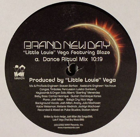 "Little Louie" Vega* Featuring Blaze : Brand New Day (12") - Vinyl Record