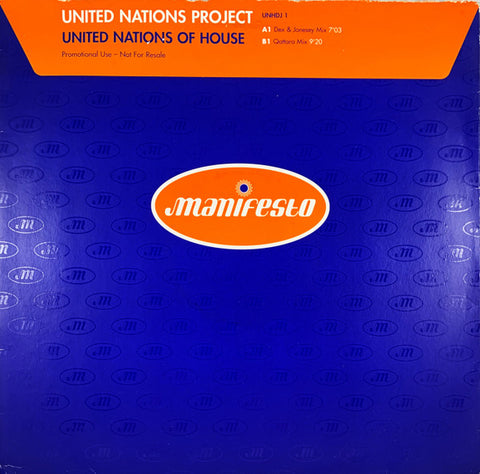 United Nations Project : United Nations Of House (12", Promo) - Vinyl Record