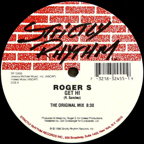 Roger S* : Get Hi (12", S/Sided, Ltd) - Vinyl Record