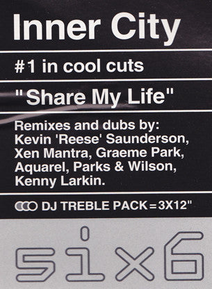 Inner City : Share My Life (Baseroom Remixes) (3x12", Promo) - Vinyl Record