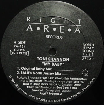 Toni Shannon : My Baby (12