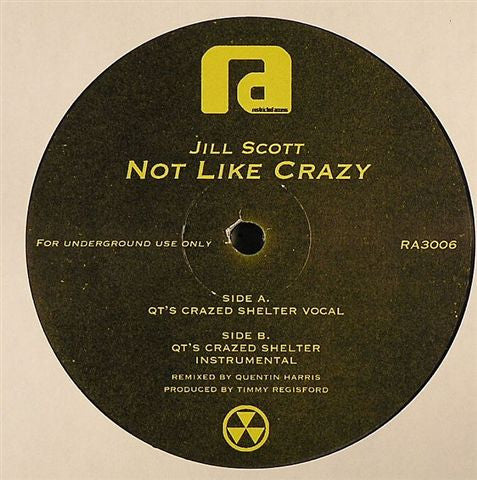 Jill Scott : Not Like Crazy (12", Unofficial) - Vinyl Record