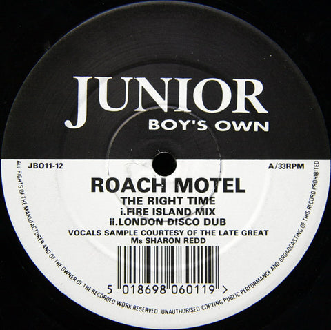 Roach Motel : The Right Time / Movin' On (12") - Vinyl Record