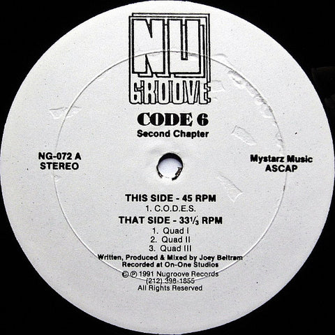 Code 6 : Second Chapter (12") - Vinyl Record