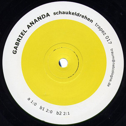 Gabriel Ananda : Schaukeldrehen (12") - Vinyl Record