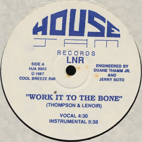 LNR : Work It To The Bone (12") - Vinyl Record