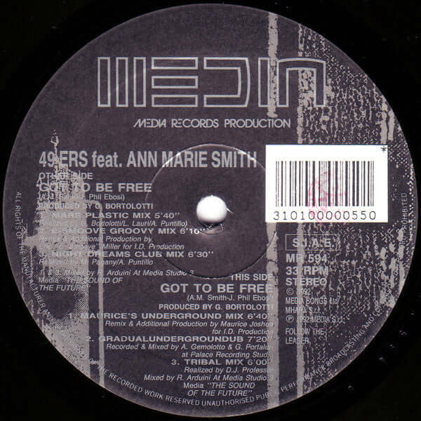 49ers Feat. Ann - Marie Smith - Got To Be Free Vinyl