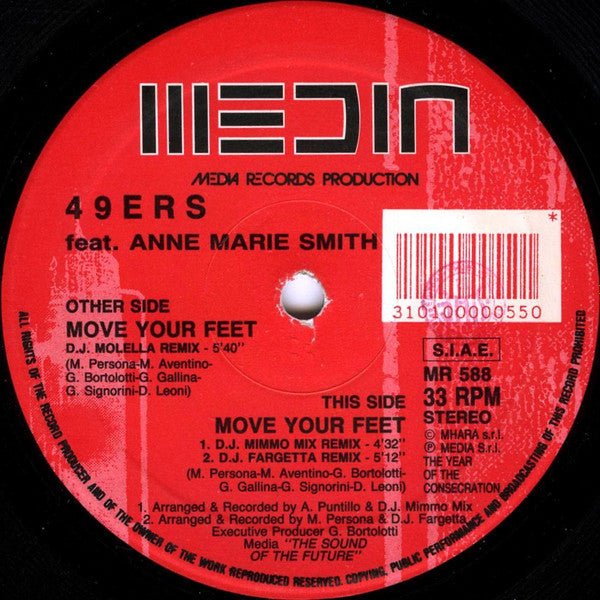 49ers Feat. Ann Marie Smith - Move Your Feet (Remixes) Vinyl