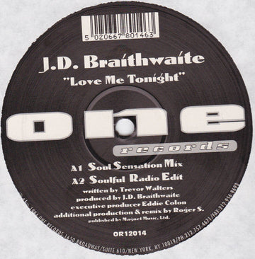 J.D. Braithwaite : Love Me Tonight (12