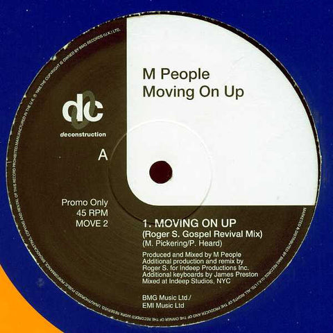 M People : Moving On Up (12", Promo) - Vinyl Record