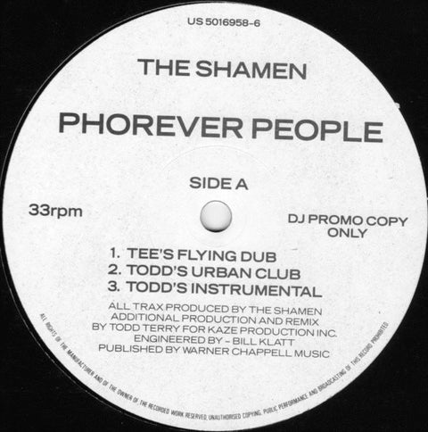 The Shamen : Phorever People (12", Single, Promo) - Vinyl Record