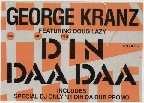 George Kranz : Din Daa Daa (2x12", Promo) - Vinyl Record