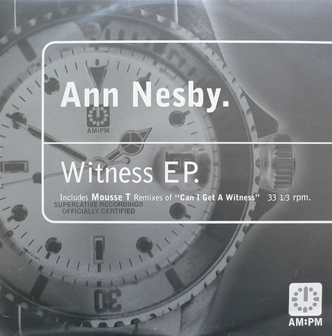 Ann Nesby : Witness EP (12", EP) - Vinyl Record