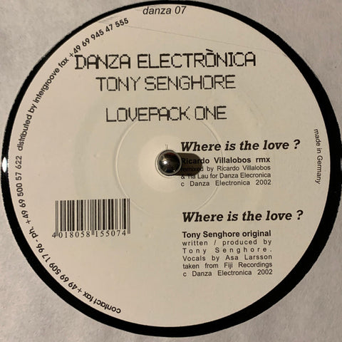 Tony Senghore : Lovepack One (12") - Vinyl Record