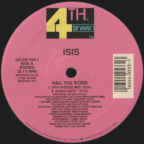 Isis (3) : Hail The Word (12") - Vinyl Record