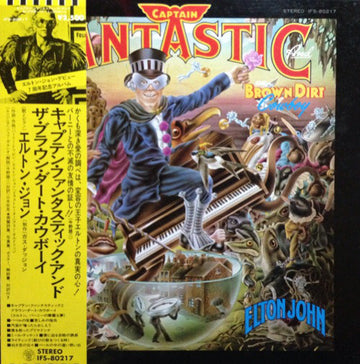 Elton John : Captain Fantastic And The Brown Dirt Cowboy (LP, Album, Gat) Vinly Record