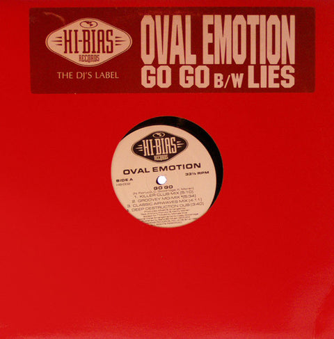 Oval Emotion : Go Go / Lies (12") - Vinyl Record