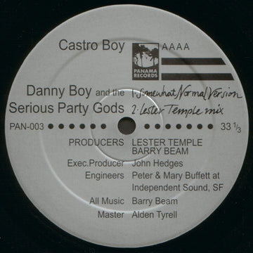 Danny Boy And The Serious Party Gods : Castro Boy (12