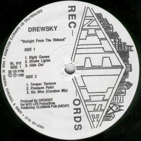 Drew Sky : Straight From The Hideout (12") - Vinyl Record