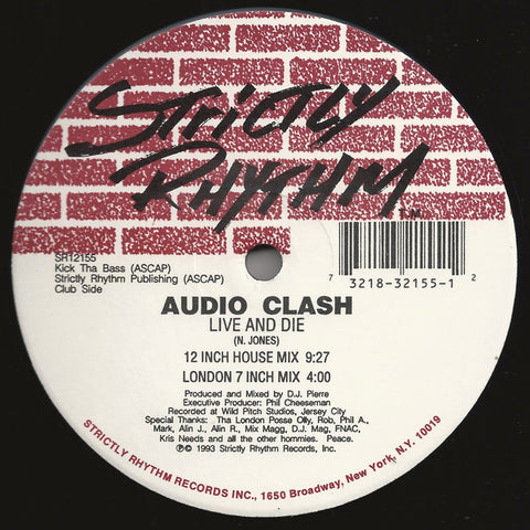 Audio Clash : Live And Die (12") - Vinyl Record