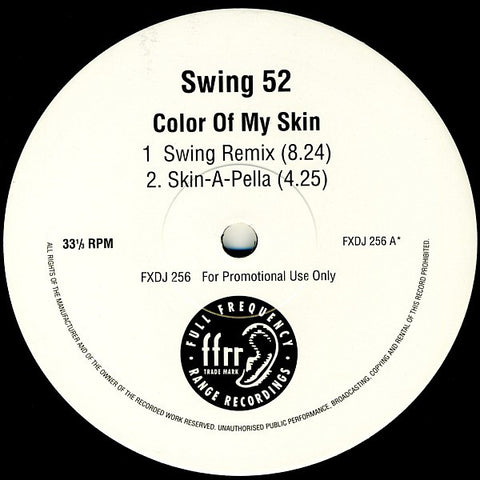 Swing 52 : Color Of My Skin (2x12", Promo) - Vinyl Record