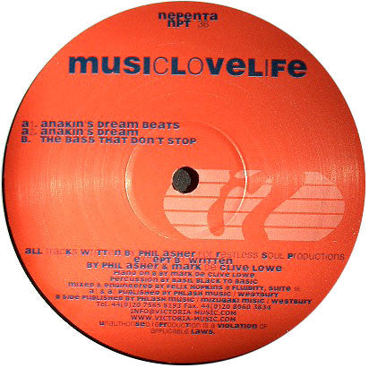 MusicLoveLife : Anakin's Dream (12")