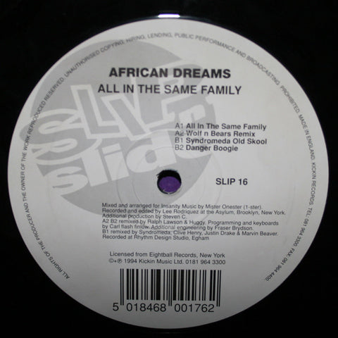 African Dreams* : All In The Same Family (12", Single) - Vinyl Record