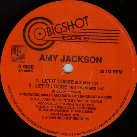 Amy Jackson : Let It Loose (12") - Vinyl Record