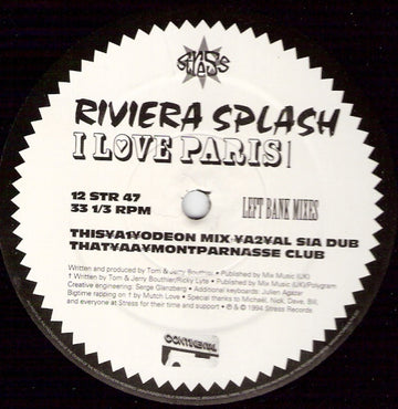 Riviera Splash : I Love Paris 1 (Left Bank Mixes) (12