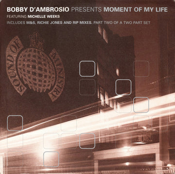 Bobby D'Ambrosio Featuring Michelle Weeks : Moment Of My Life (12