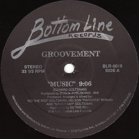 Groovement : Music / Bottom Groove (12") - Vinyl Record