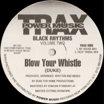 Black Rhythms : Blow Your Whistle (12