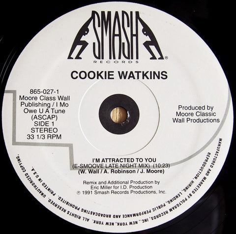 Cookie Watkins : I'm Attracted To You (12", Single) - Vinyl Record