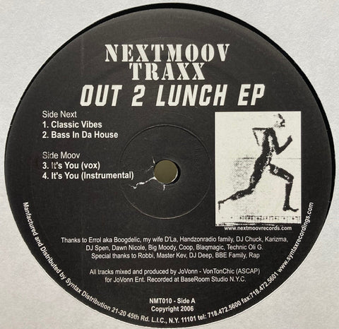 JoVonn : Out 2 Lunch EP (12", EP) - Vinyl Record