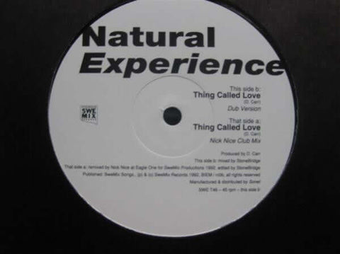 Natural Experience : Thing Called Love (12") is available for sale at our shop at a great price. We have a huge collection of Vinyl's, CD's, Cassettes & other formats available for sale for music lovers - Vinyl Record