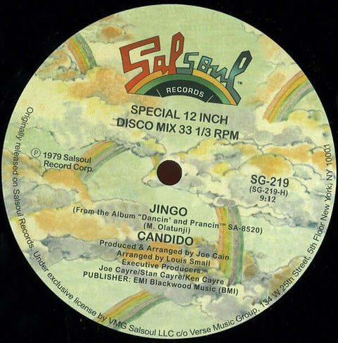 Candido : Jingo / Thousand Finger Man (12", RE, RM) is available for sale at our shop at a great price. We have a huge collection of Vinyl's, CD's, Cassettes & other formats available for sale for music lovers - Vinyl Record