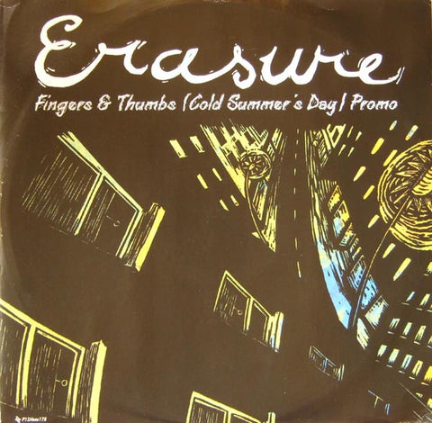 Erasure : Fingers & Thumbs (Cold Summer's Day) (12", Single, Promo) - Vinyl Record